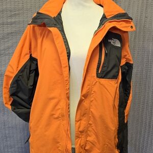 The North Face Men's Vibrant Orange and Charcoal Jacket